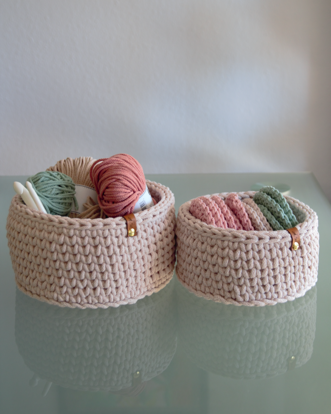 Häkelkorb aus 5 mm Garn (20x10 cm)