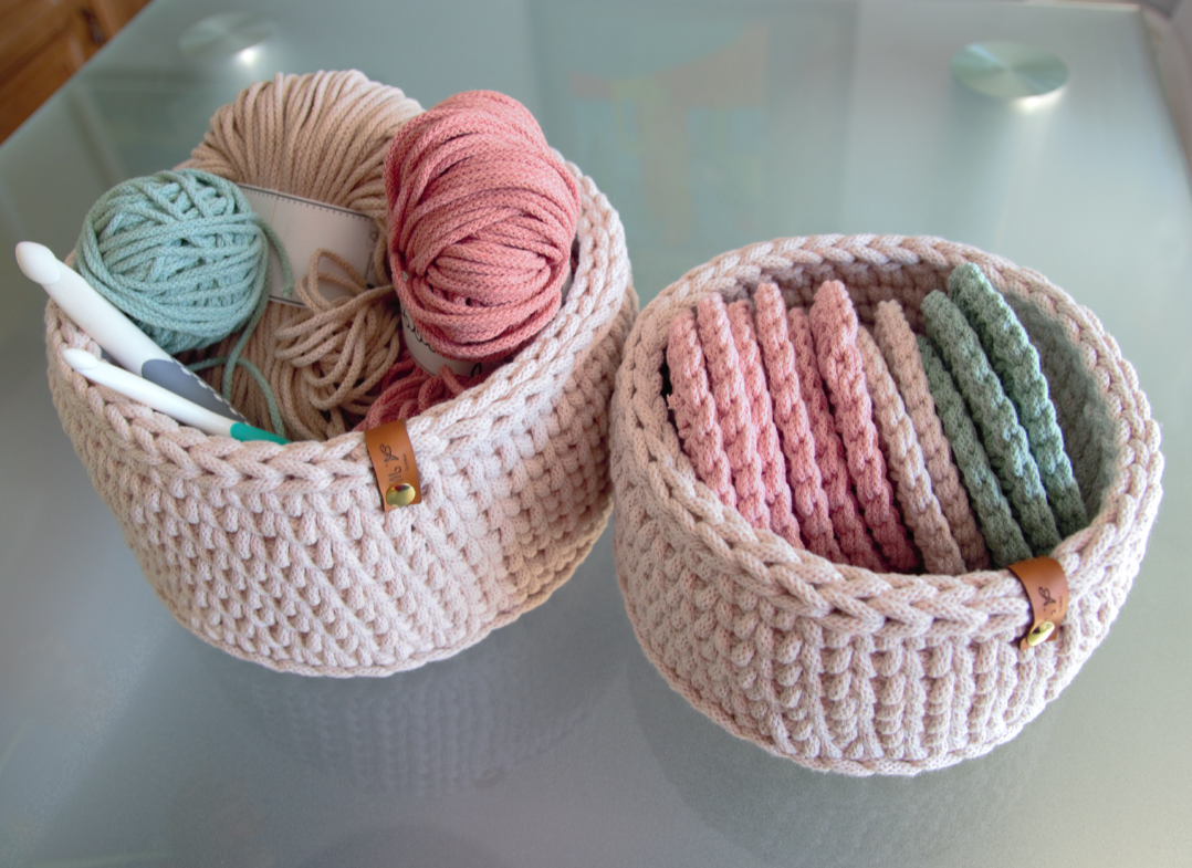 Häkelkorb aus 5 mm Garn (20x10 cm)