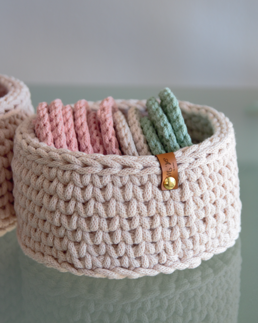 Häkelkorb aus 5 mm Garn (20x10 cm)
