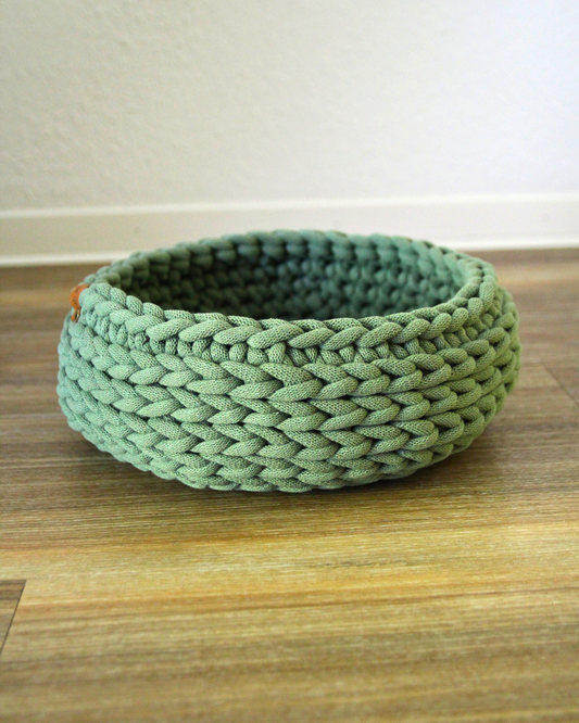 Häkelkorb aus 9 mm Garn (30x10 cm)